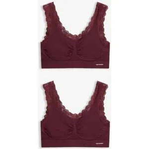 bonprix Feel Comfort Seamless Bustier (2er Pack)lila 4Damen