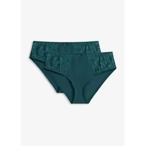 bonprix Maxislip mit zarter Spitze (2er Pack)petrol 40Damen