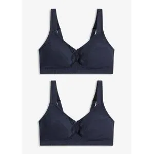 bonprix BH ohne Bügel mit Bio-Baumwolle (2er Pack)blau 105Damen
