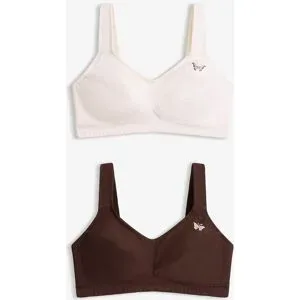 bonprix BH ohne Bügel mit Bio-Baumwolle (2er Pack)rosa 115Damen