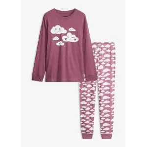 bonprix Pyjama aus reiner Bio-Baumwollelila 52Damen