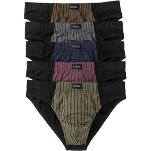 bonprix Slip aus weicher Baumwolle (5er Pack)blau 5Herren
