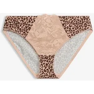 bonprix Slip mit Leopardenmusterbeige 44Damen