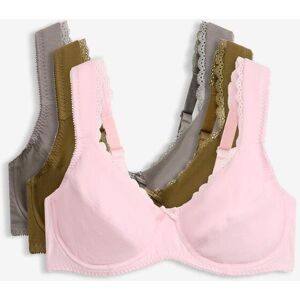 bonprix BH mit Bügel mit Bio-Baumwolle  (3er Pack)grau 100Damen