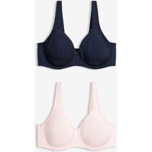 bonprix T-Shirt-BH mit Bügel und Glanzeffekt (2er Pack)blau 105Damen