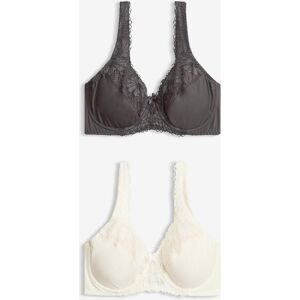 bonprix Minimizer-BH mit gepolsterten Trägern (2er Pack)weiß 95Damen