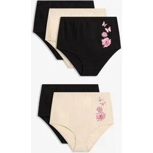 bonprix Highwaist Slip mit Baumwolle (5er Pack)beige 60Damen