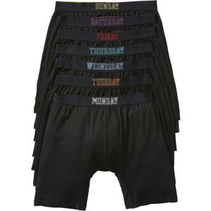 bonprix Lange Boxershorts eng mit Baumwolle (7er Pack)schwarz 9Herren