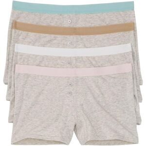 bonprix Damen Boxer mit weicher Baumwolle (4er Pack)weiß 40Damen