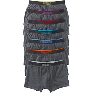 bonprix Boxershorts eng mit Baumwolle (7er Pack)grau 8Herren