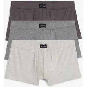 bonprix Hipster mit Baumwolle (3er Pack)grau 6Herren