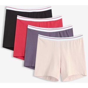 bonprix Damenboxer mittellang mit komfortabler Baumwolle (4er Pack)rosa 48Damen