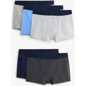 bonprix Boxershorts eng mit weicher Bio-Baumwolle (5er Pack)blau 116Knaben
