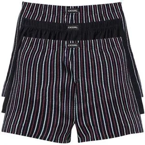 bonprix Lockere Jersey Boxershorts aus Baumwolle (3er Pack)schwarz 5Herren