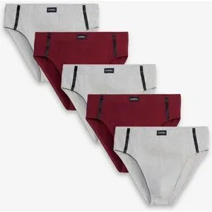 bonprix Maxislip mit Baumwolle (5er Pack)rot 7Herren