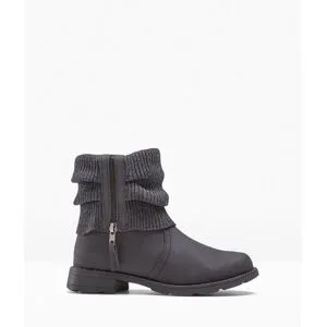 bonprix Boots mit Strickeinsatzgrau 40Damen