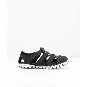 bonprix Komfort-Trekkingsandalen mit Profilsohleschwarz 36Damen
