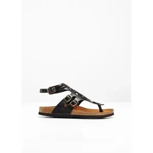 bonprix Bequeme Sandale aus Lederschwarz 39Damen