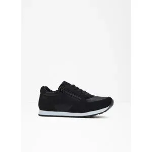 bonprix Sneaker mit Reißverschlussschwarz 36Damen