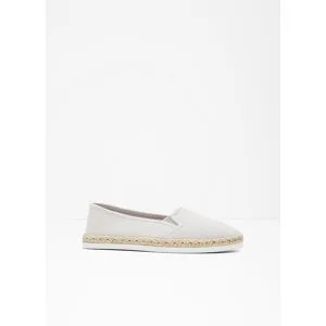 bonprix Espadrilles in Bast-Optikgrau 37Damen