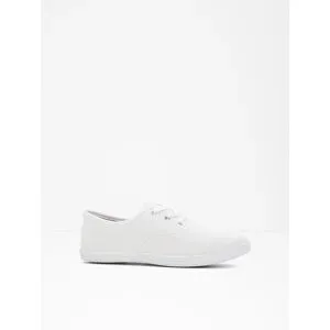 bonprix Sneaker aus Baumwoll-Canvasweiß 36Damen