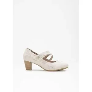 bonprix Jana Komfort-Spangenpumps in bequemer Weitebeige 38Damen