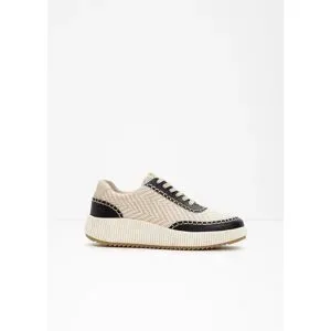 bonprix Sneaker mit Prägungbeige 39Damen