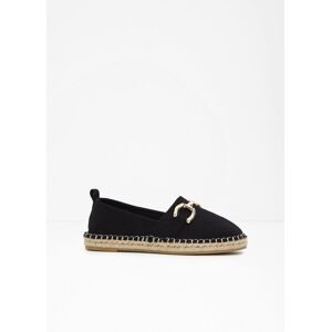 bonprix Espadrilles mit Schnalleschwarz 39Damen