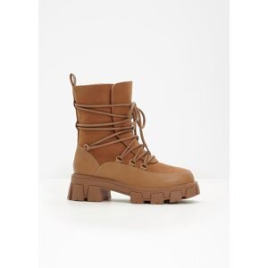 bonprix Gefütterte Schnürbootsbraun 40Damen