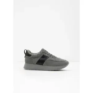 bonprix Gefütterter Plateau-Sneakergrau 41Damen