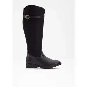 bonprix Weitschaftstiefel mit Schnalleschwarz 37Damen