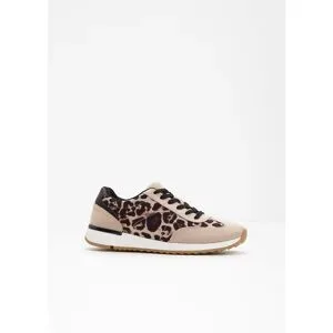bonprix Sneaker mit Animal-Detailsbeige 41Damen