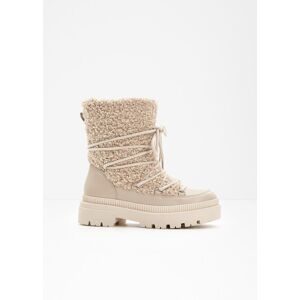bonprix Gefütterte Schnürbootsbeige 42Damen