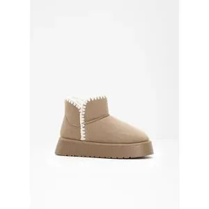 bonprix Gefütterte Plateau-Bootsbeige 41Damen