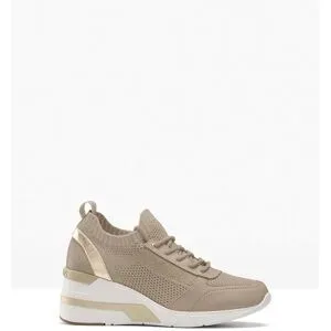 bonprix Mustang Sneaker mit Keilabsatzbeige 42Damen
