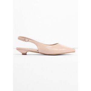 bonprix Sling-Ballerinas in Lackoptikbeige 38Damen