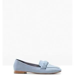 bonprix Loafer mit Flechtdetailsblau 41Damen