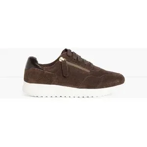 bonprix Sneaker aus Velourslederbraun 41Damen