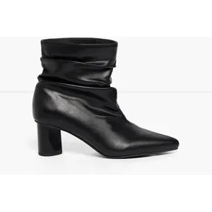 bonprix Stiefeletten mit Raffungschwarz 37Damen