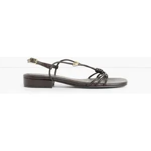 bonprix Riemchensandalen mit Metallic-Detailsbraun 39Damen