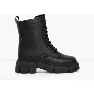 bonprix Tom Tailor Schnürboots mit Profilsohleschwarz 40Damen