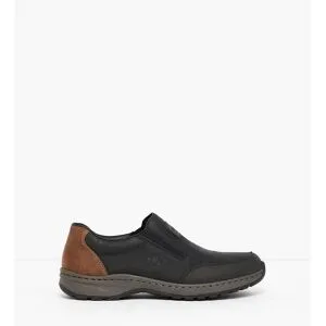 bonprix Rieker Komfort-Slipper in bequemer Weiteschwarz 43Herren