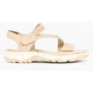 bonprix Rieker Komfort-Trekkingsandalen mit elastischen Riemenbeige 42Damen