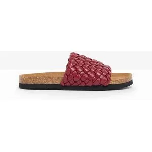 bonprix Pantoletten in Flechtoptikrot 40Damen