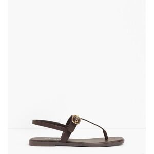 bonprix Zehenstegsandalen mit Ösenbraun 39Damen