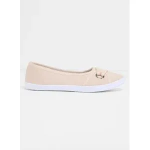 bonprix Ballerinas aus Baumwoll-Canvasbeige 39Damen