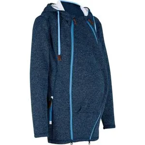 bonprix 2-in-1 Umstands- und Tragejacke aus Strickfleeceblau 32Damen