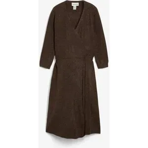 bonprix Superweiches Umstands- und Stillstrickkleid mit 3/4 Ärmelnbraun 40Damen