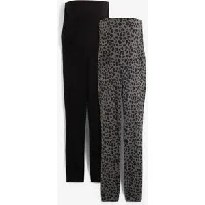 bonprix Umstandsleggings aus Bio-Baumwolle (2er Pack)schwarz 36Damen