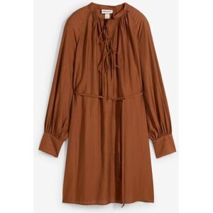 bonprix Umstands- und Stillblusenkleid aus fließender Viskosebraun 38Damen